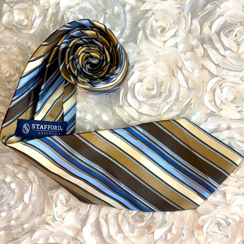 3/$30 New Stanford mens stripe tie